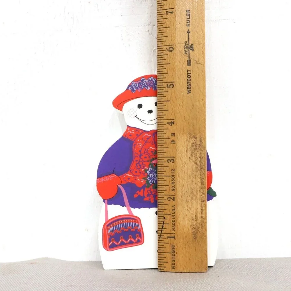 2/$20 Red Hat Lady The Cats Meow Figure Standing Snowman Figure